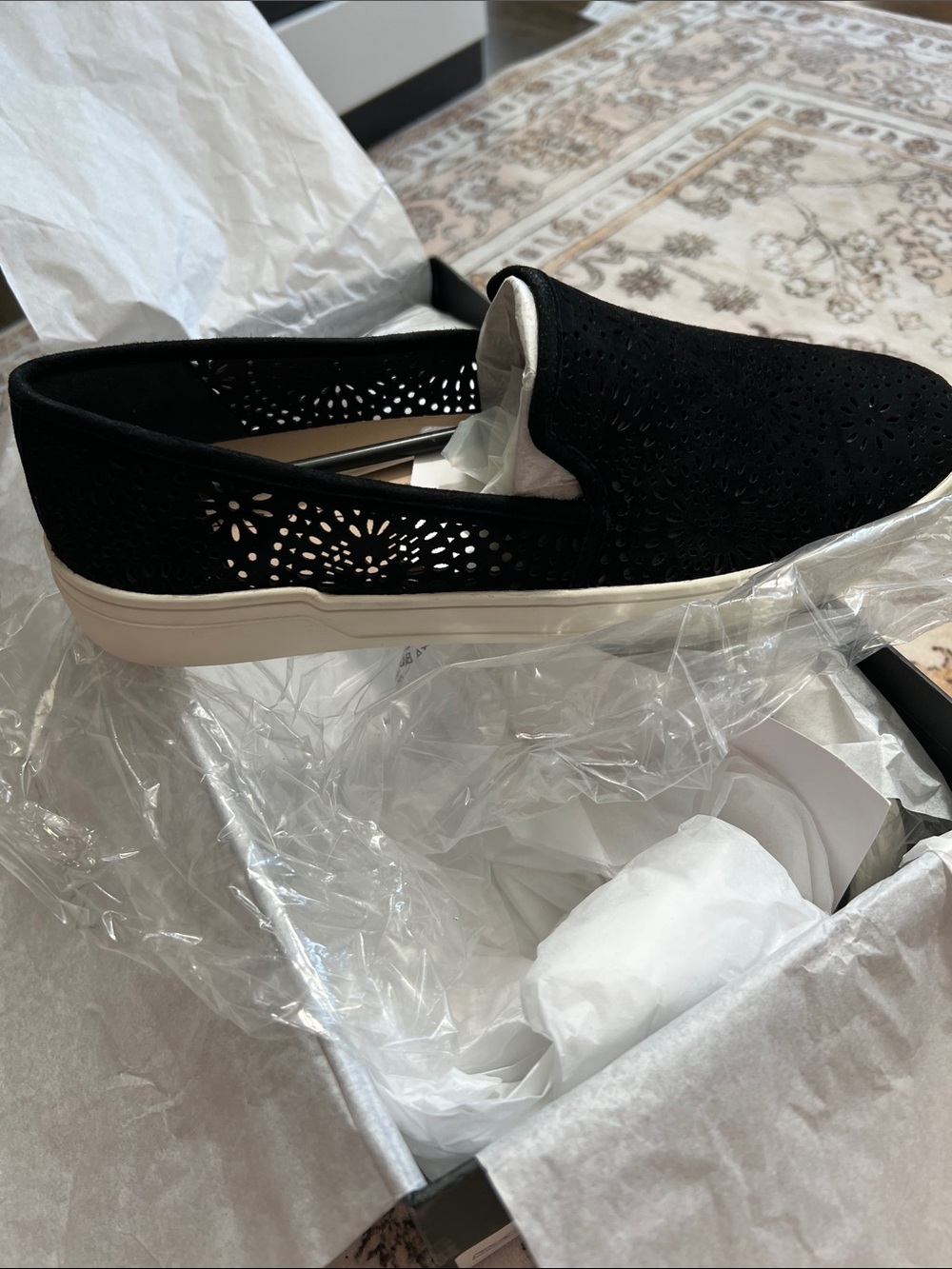Via Spiga Slip-On Women's Perforated Casual Sneakers, size 8.5, NIB